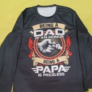 Black Graphic Long Sleeve Shirt